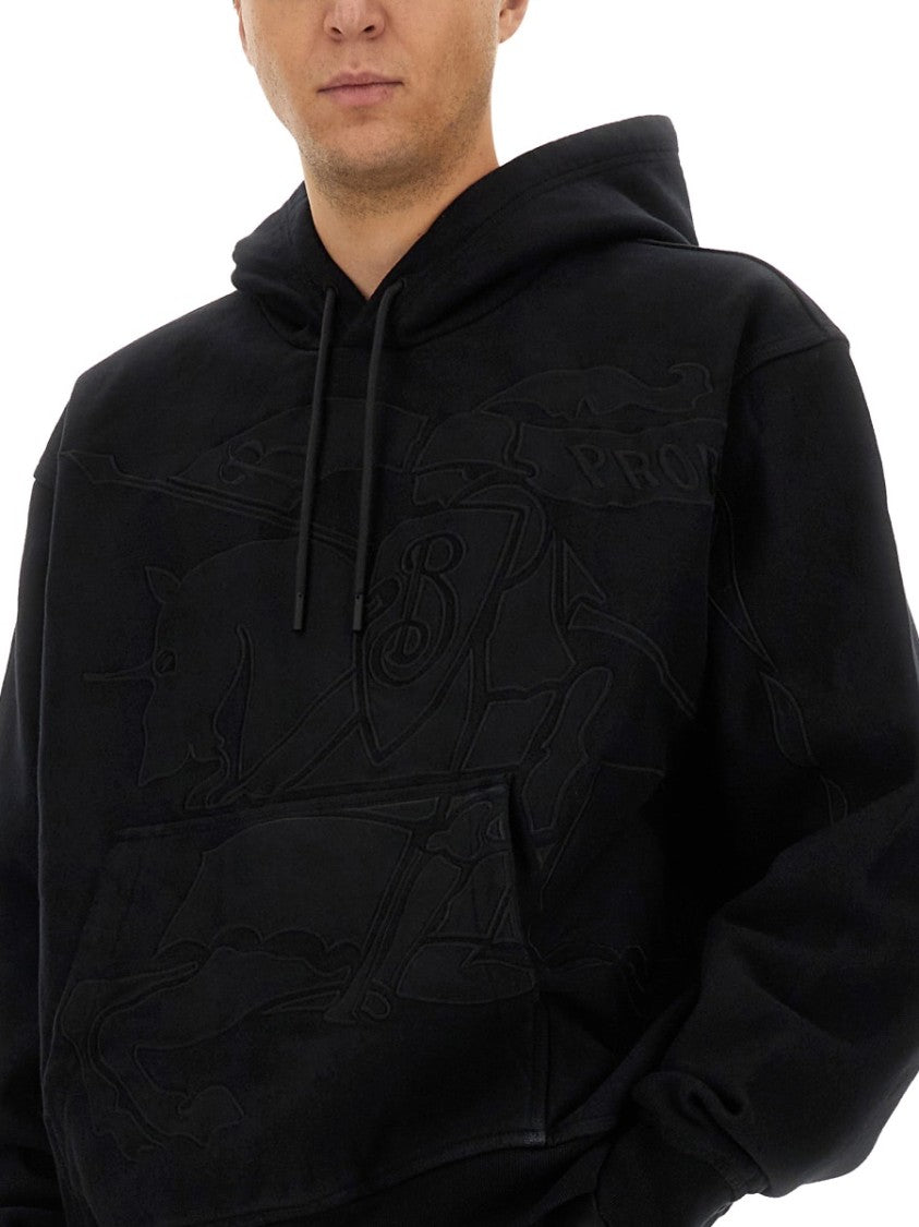 Burberry Relaxed Fit Black Hoodie