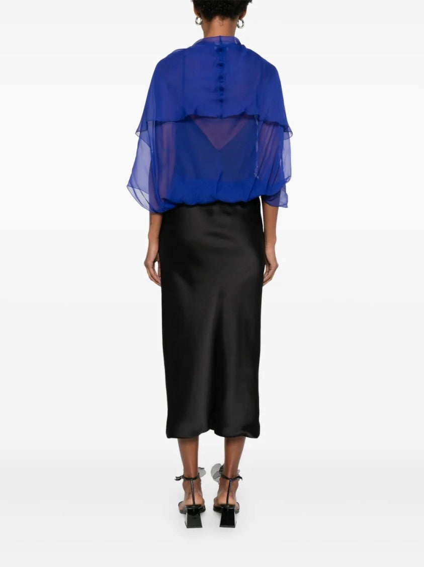 Alberta Ferretti Delicate Sheen Lightweight Foulard Scarf