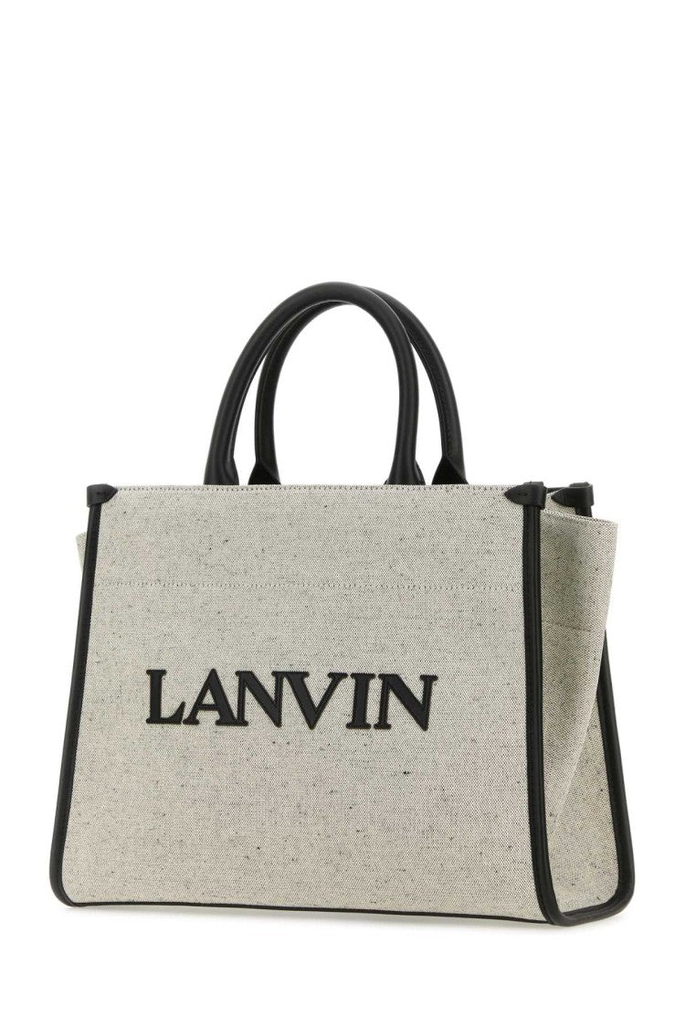 Lanvin Two-Tone Canvas Small In & Out Shopping Bag