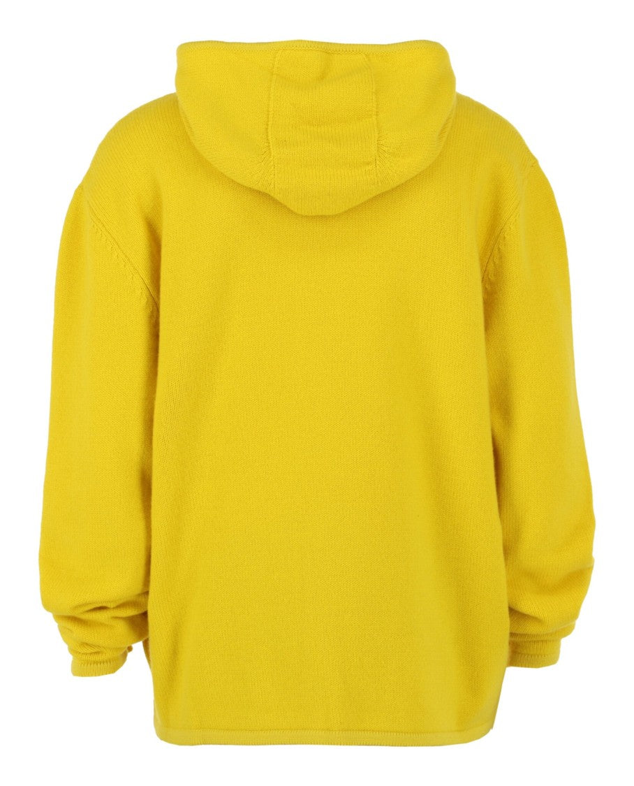 Ferragamo Cashmere Blend Zip-Up Hooded Sweatshirt