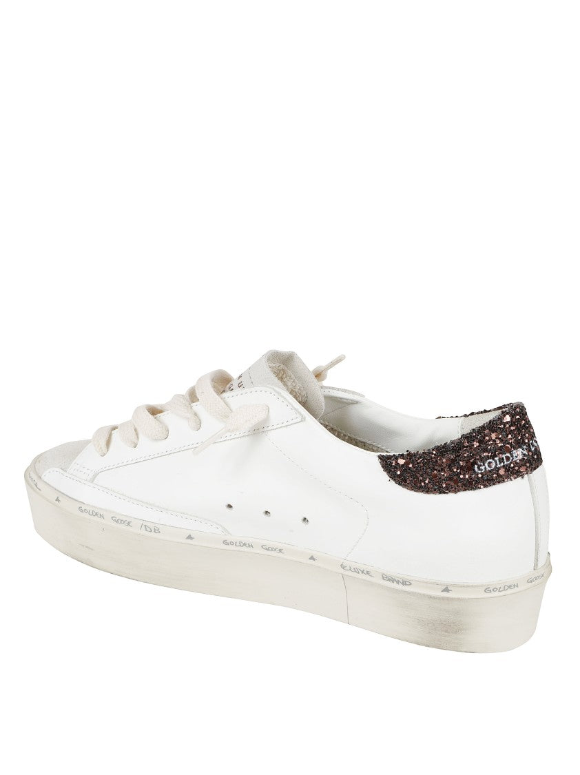 Golden Goose Low-Top Sneakers With Glitter Accents And Star Detail