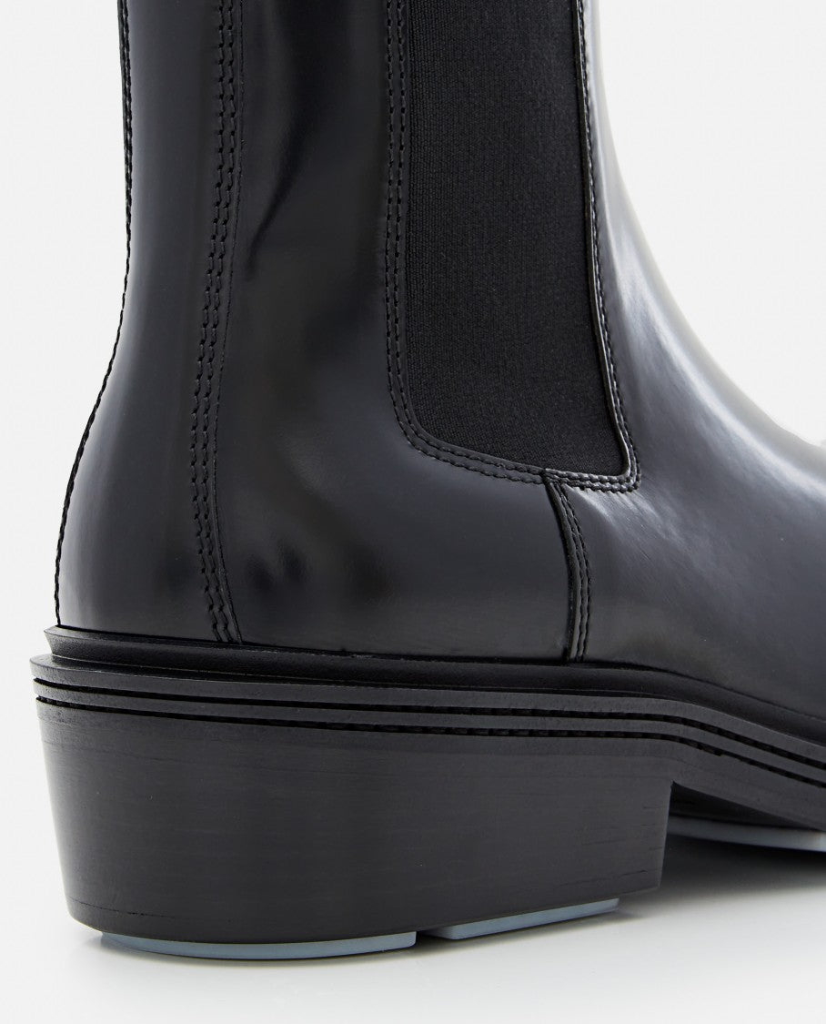 Bottega Veneta POLISHED LEATHER ANKLE BOOT