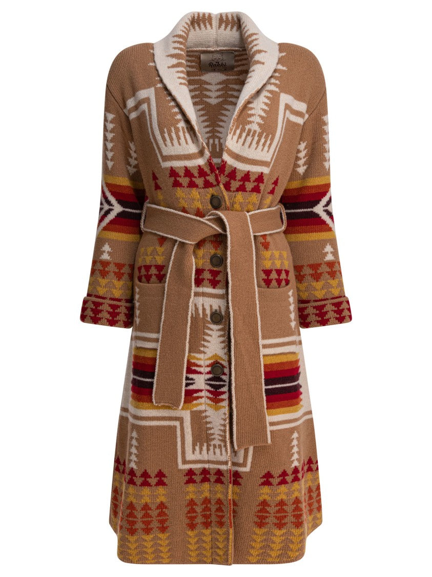 Rakki' Mid-Length Merino Wool Coat