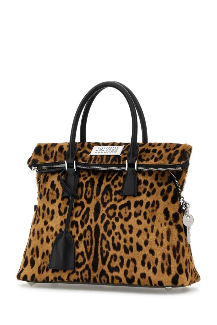Maison Margiela Printed Calf Hair Medium 5Ac Handbag