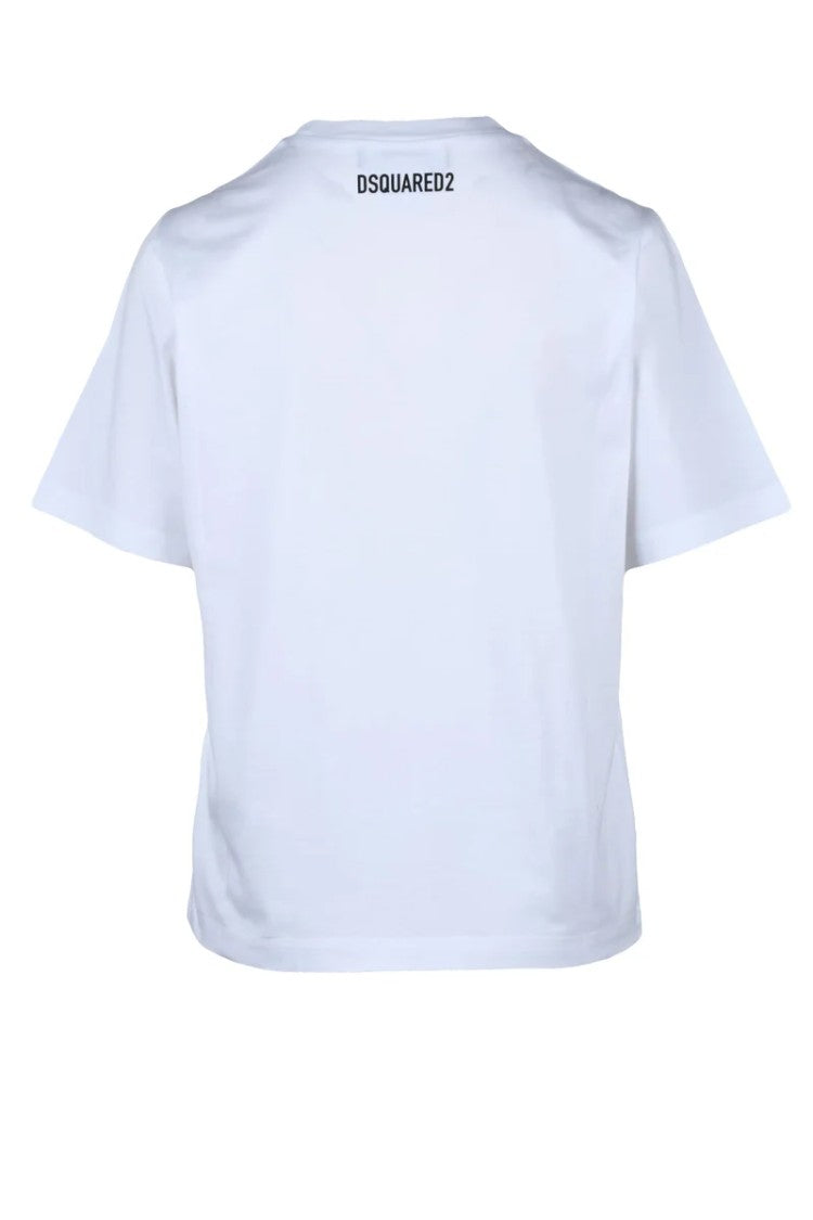 Dsquared2 Cropped White T-Shirt