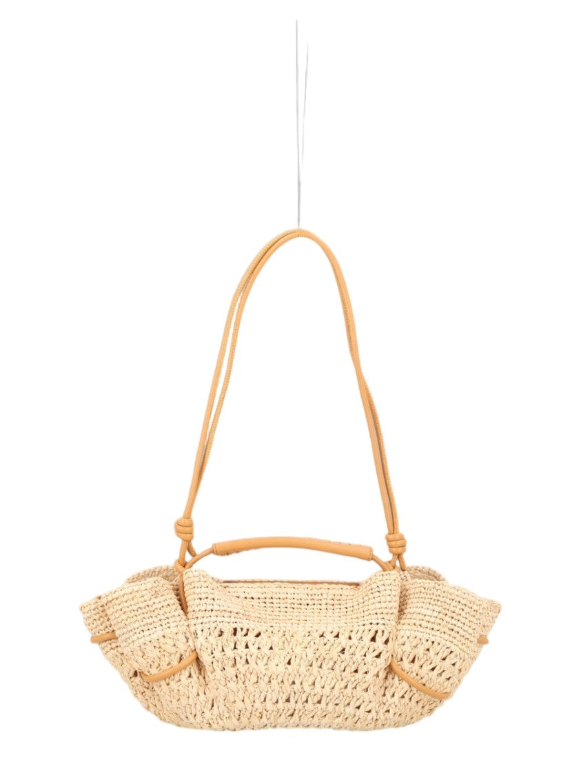 Hereu Natural Arta Mini Raffia Crochet Bag