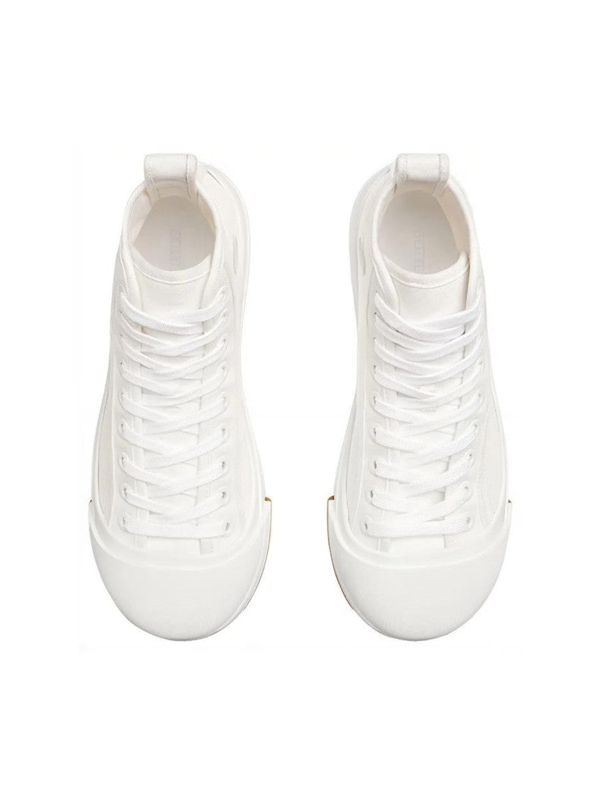 Bottega Veneta Vulcan Canvas High-Top Sneakers