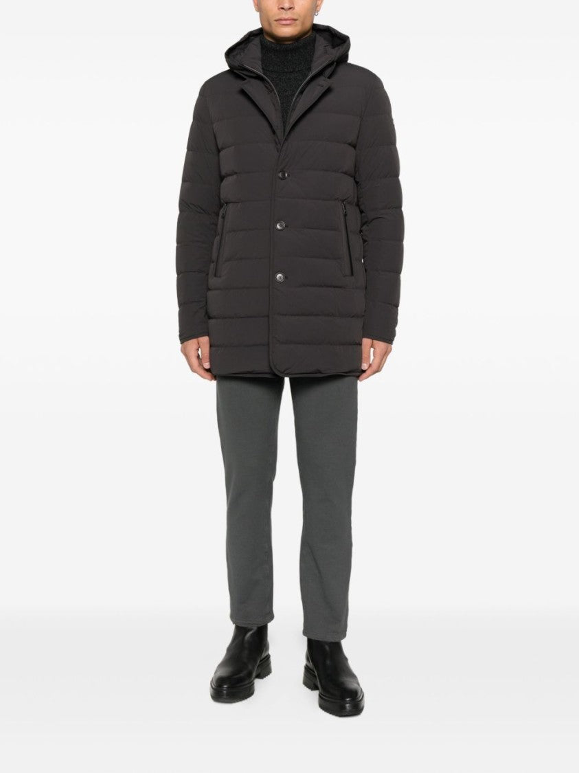 Peuterey Black Sweater With Round Neckline And Long Sleeves