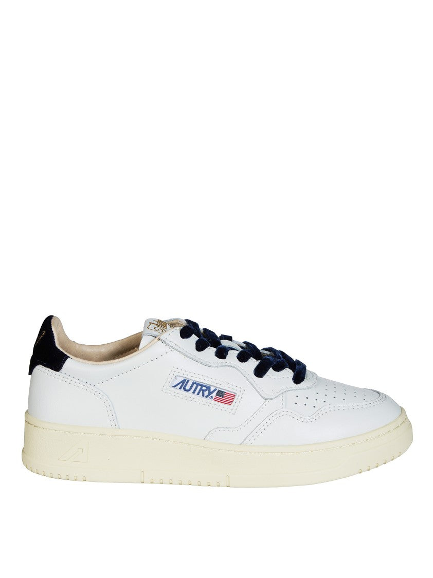 Autry White Medalist Low Leather Sneakers