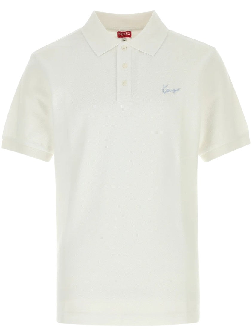Kenzo Signature Embroidered Slim Polo Shirt