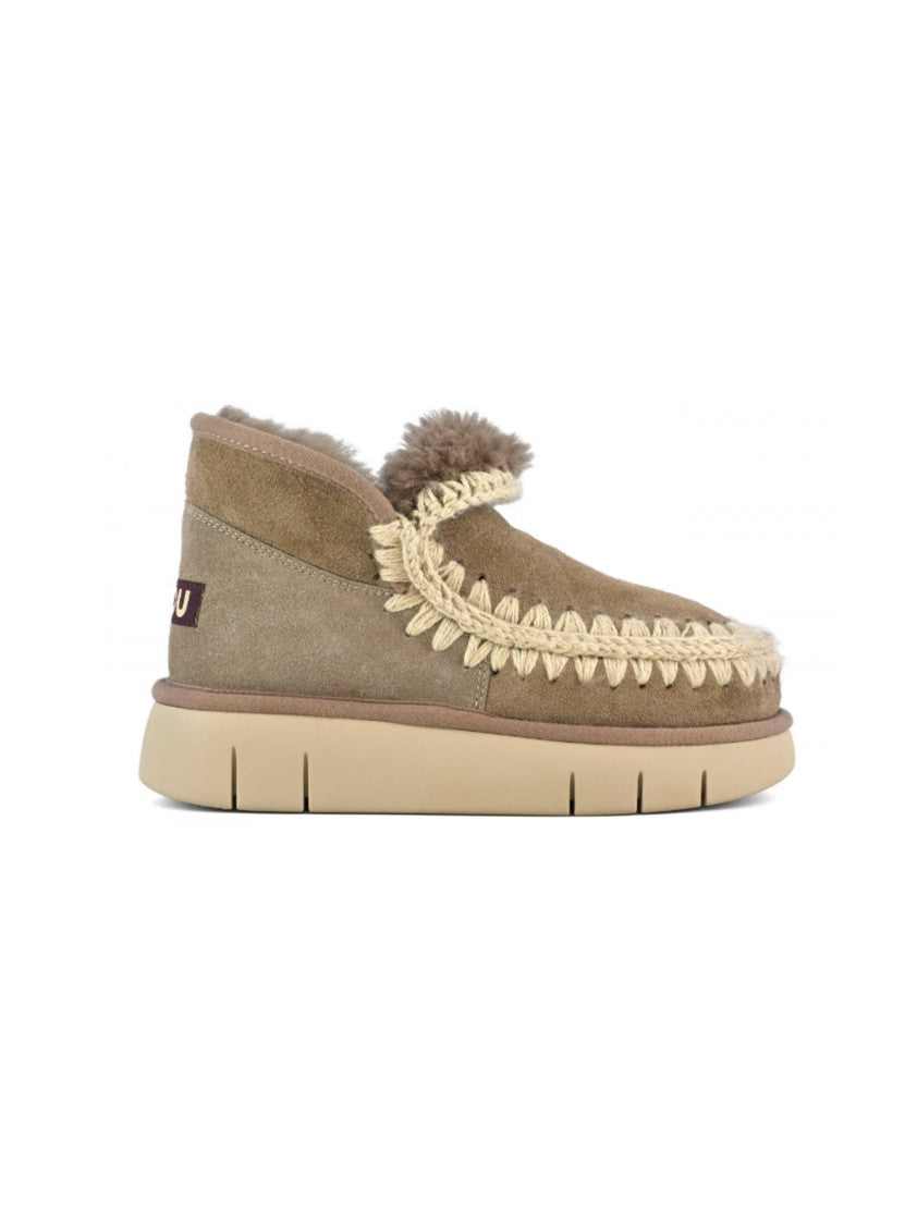 Mou Suede Ankle Boots With Whipstitch Detail