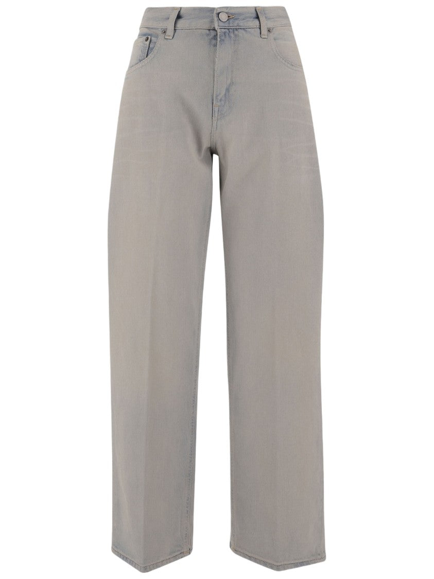 Haikure Straight-Leg Light Gray Jeans