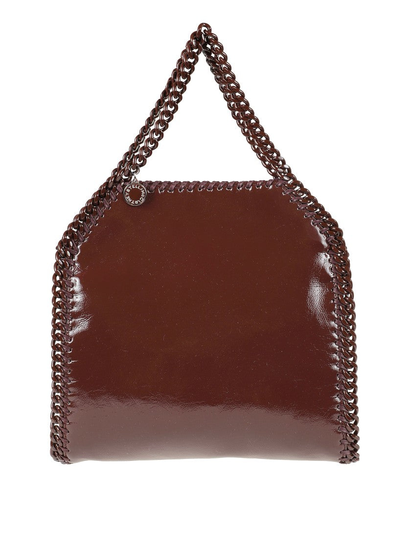 Stella Mccartney Brown Handbag With Chain Trim