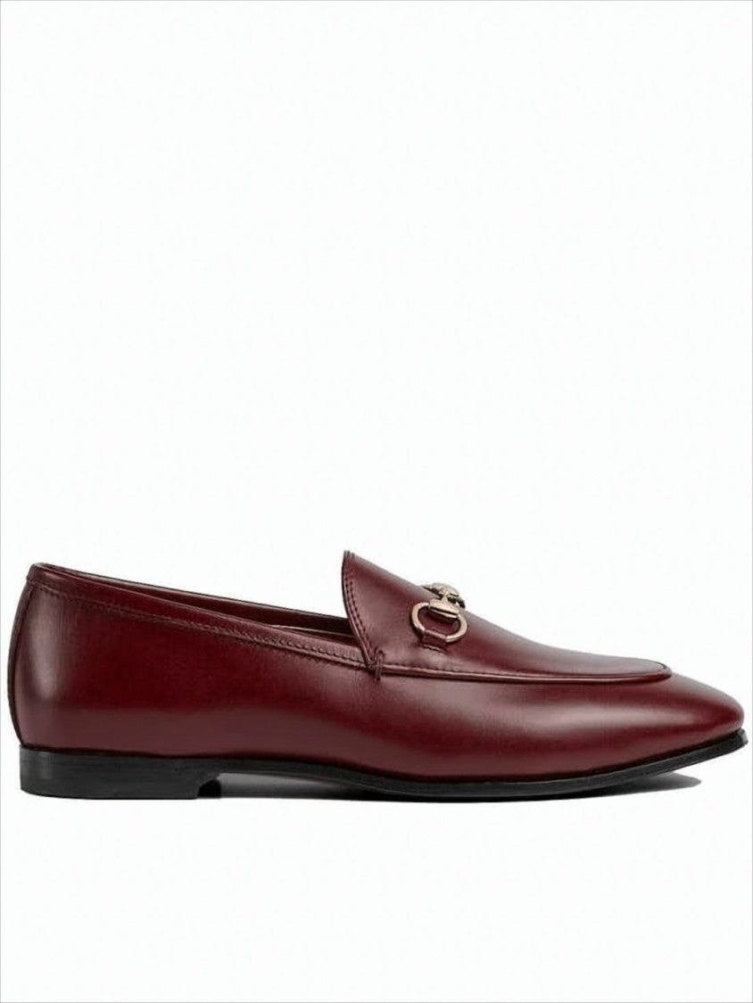 Gucci Leather Loafers With Pointed Toe