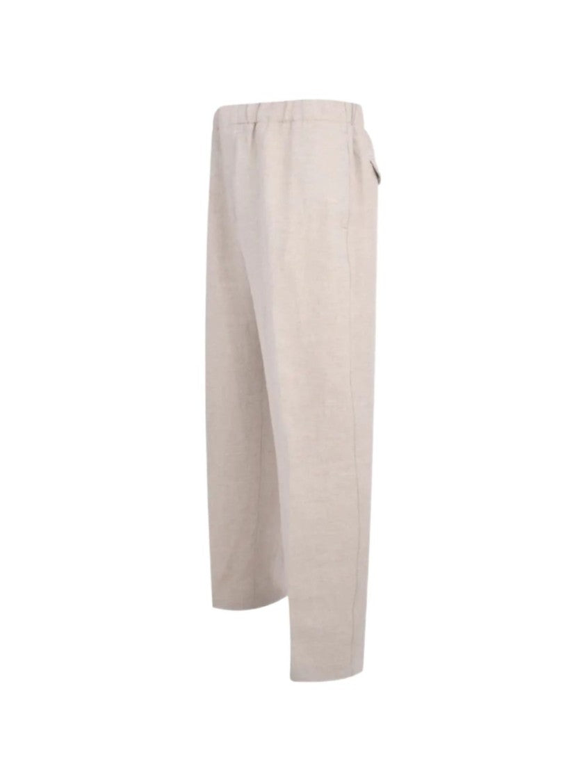 Lardini Tailored Straight-Leg Flap Pockets Pants