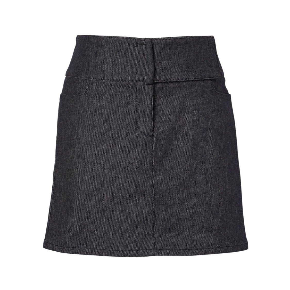 Courrèges Belted Denim Mini Skirt