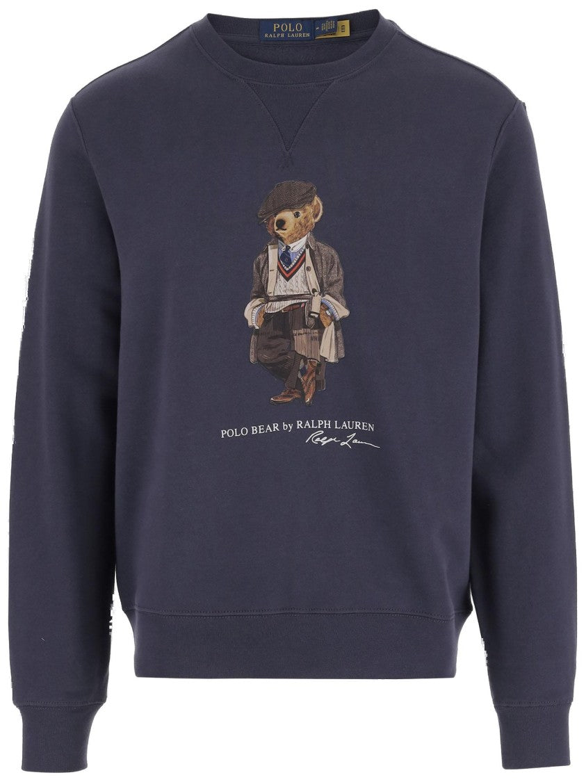 Polo Ralph Lauren Polo Bear Print Cotton Blend Sweatshirt