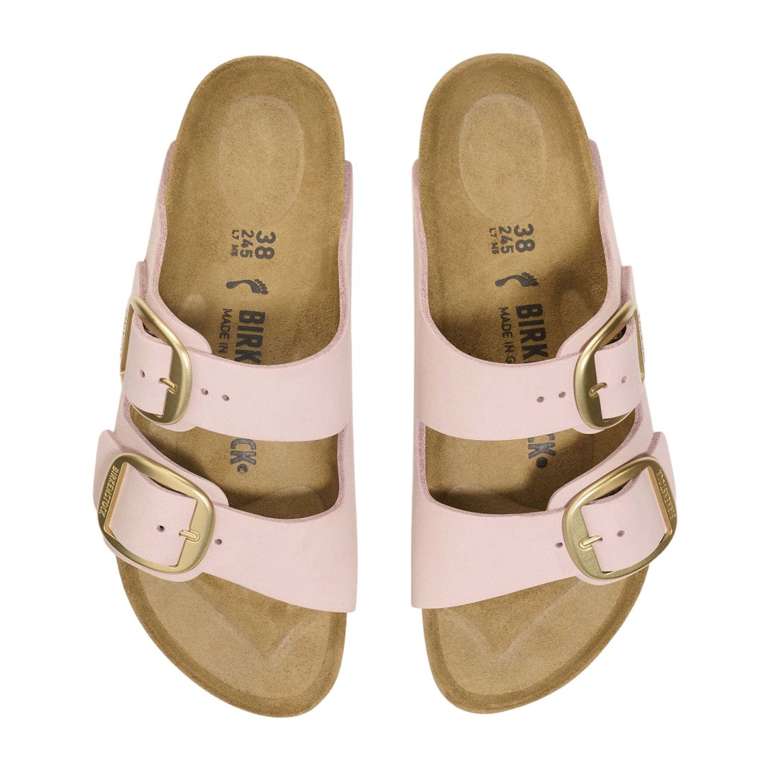 Birkenstock Light Pink Leather Sandals
