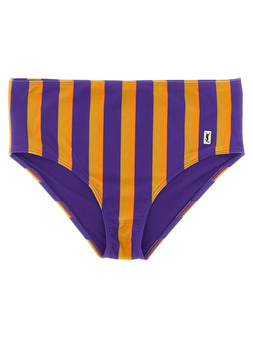 Saint Laurent Striped Bikini Briefs
