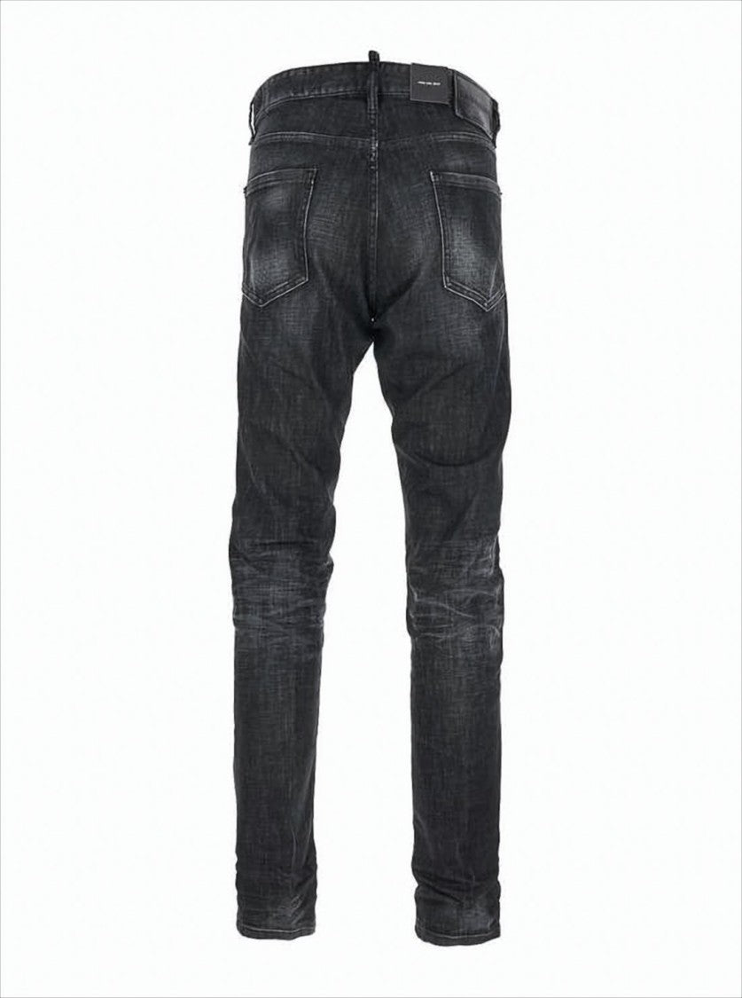 Dsquared2 Distressed Slim Fit Denim Pants