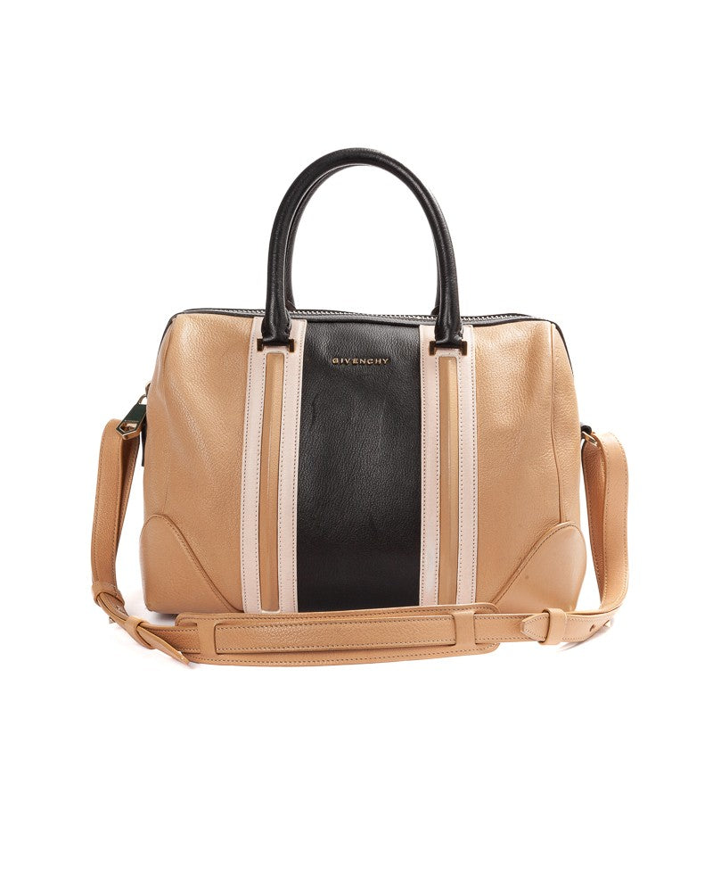 Givenchy Lucrezia Large Tricolor Satchel Beige