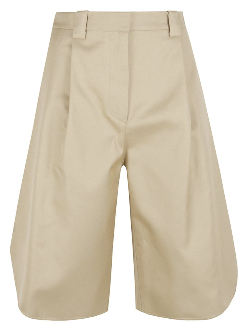 Balenciaga Tulip-Shape Cotton Shorts With Distinct Panel Construction