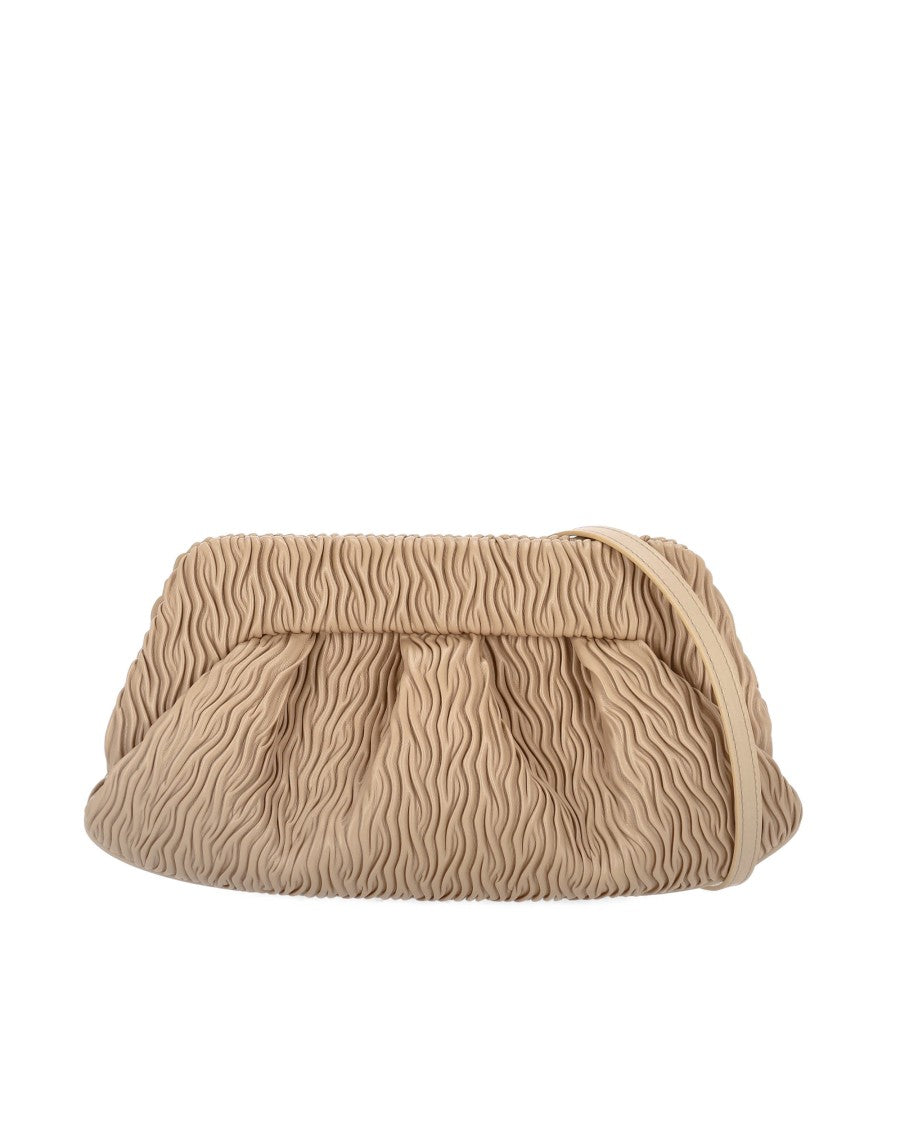 Themoirè Compact Vegan Baguette Bag With Adjustable Strap And Magnetic Closure