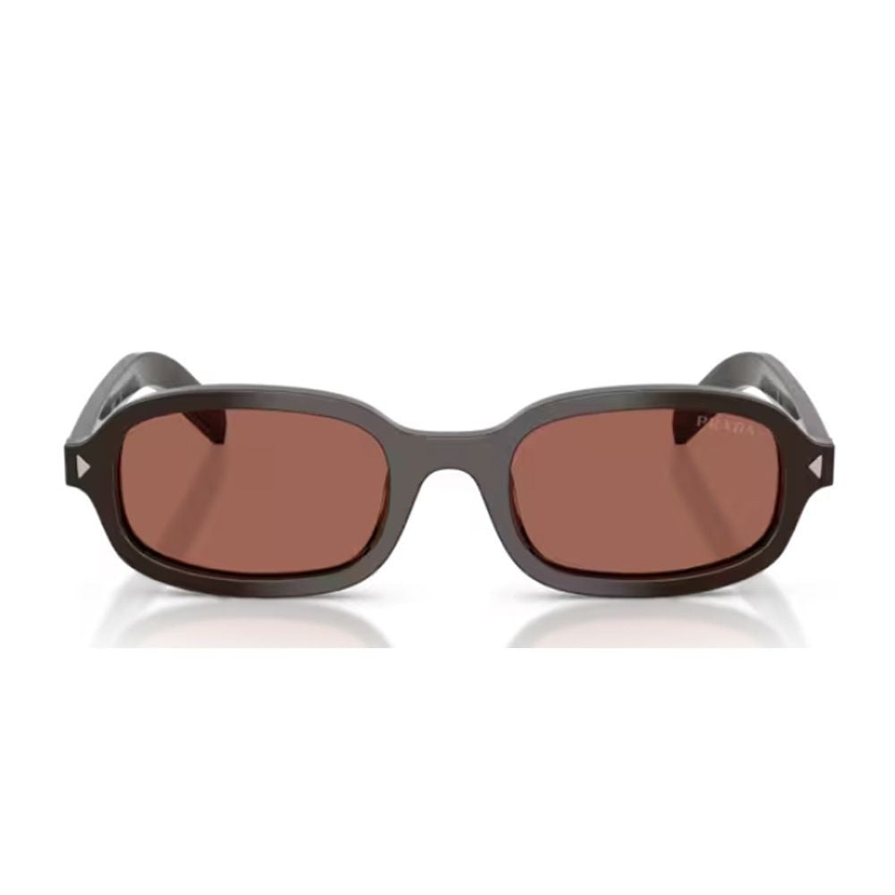 Prada Cigar Pr D06s Oval Acetate Sunglasses