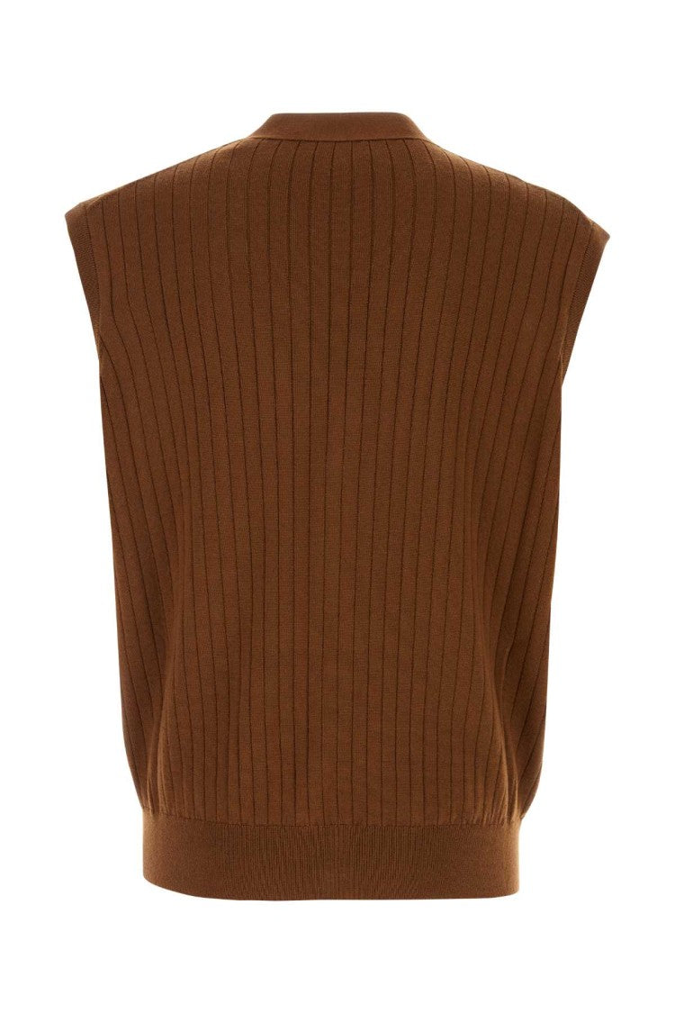 Bottega Veneta Brown Wool Vest