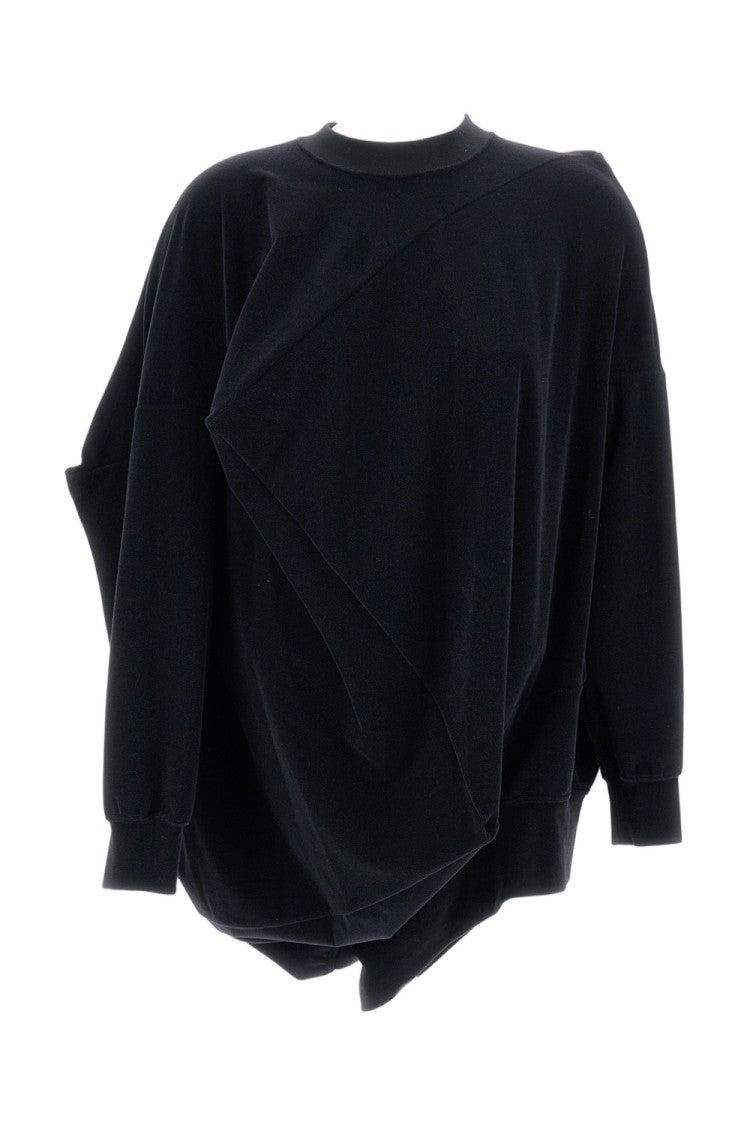 Junya Watanabe Asymmetrical Oversized Sweater With Geometric Pattern