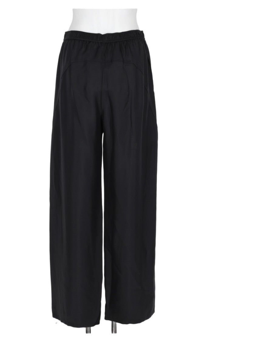Alexander Wang Black Wide-Leg Silk Formal Pants