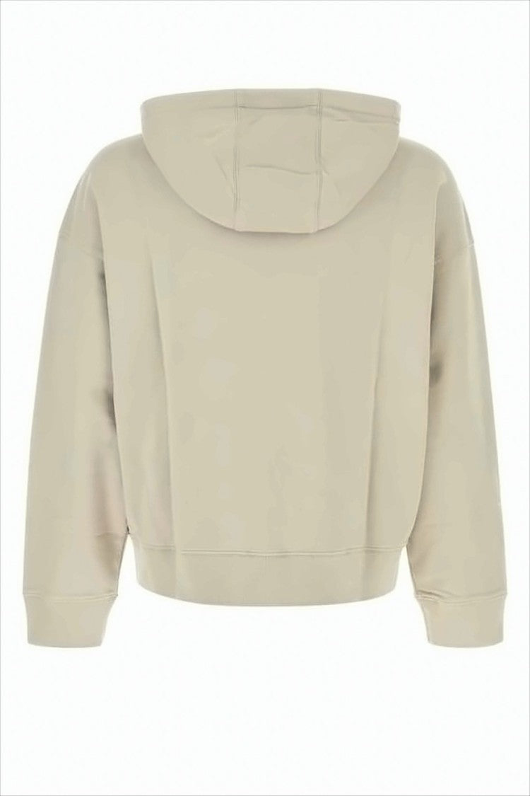 Maison Kitsuné Cropped Hoodie Jacket With Drawstring And Embroidered Fox Logo