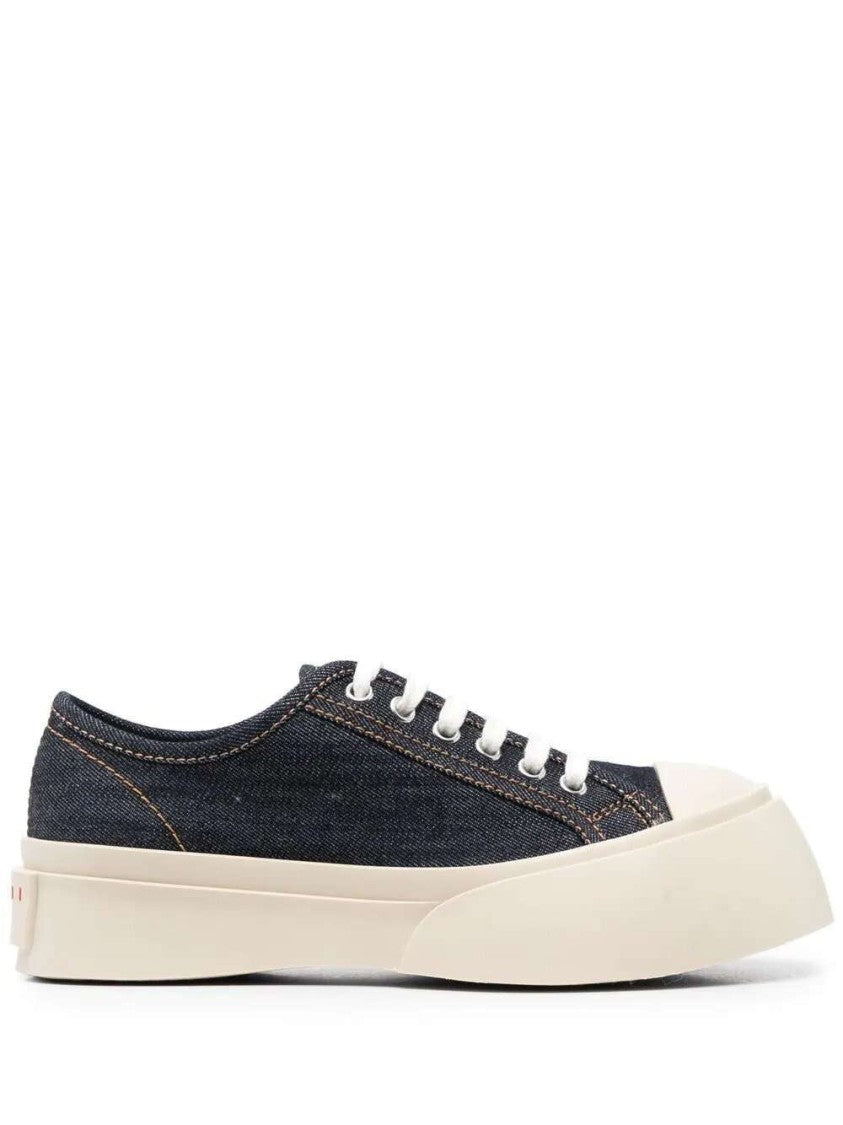 Marni Pablo Denim Lace-Up Sneakers