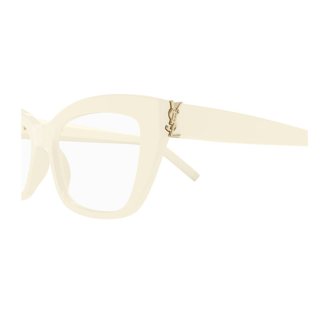 Saint Laurent Ivory Sl M117 Monogram Acetate Geometric Sunglasses