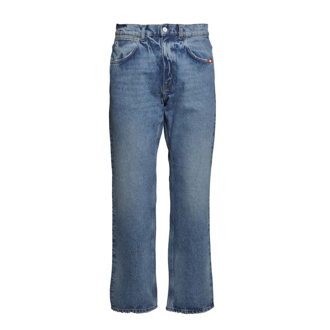 Amish James Blue Cotton Jeans