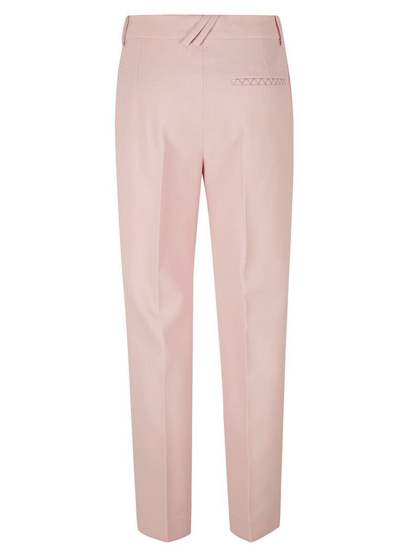 Burberry Tailored Straight-Leg Trousers With Subtle Texture