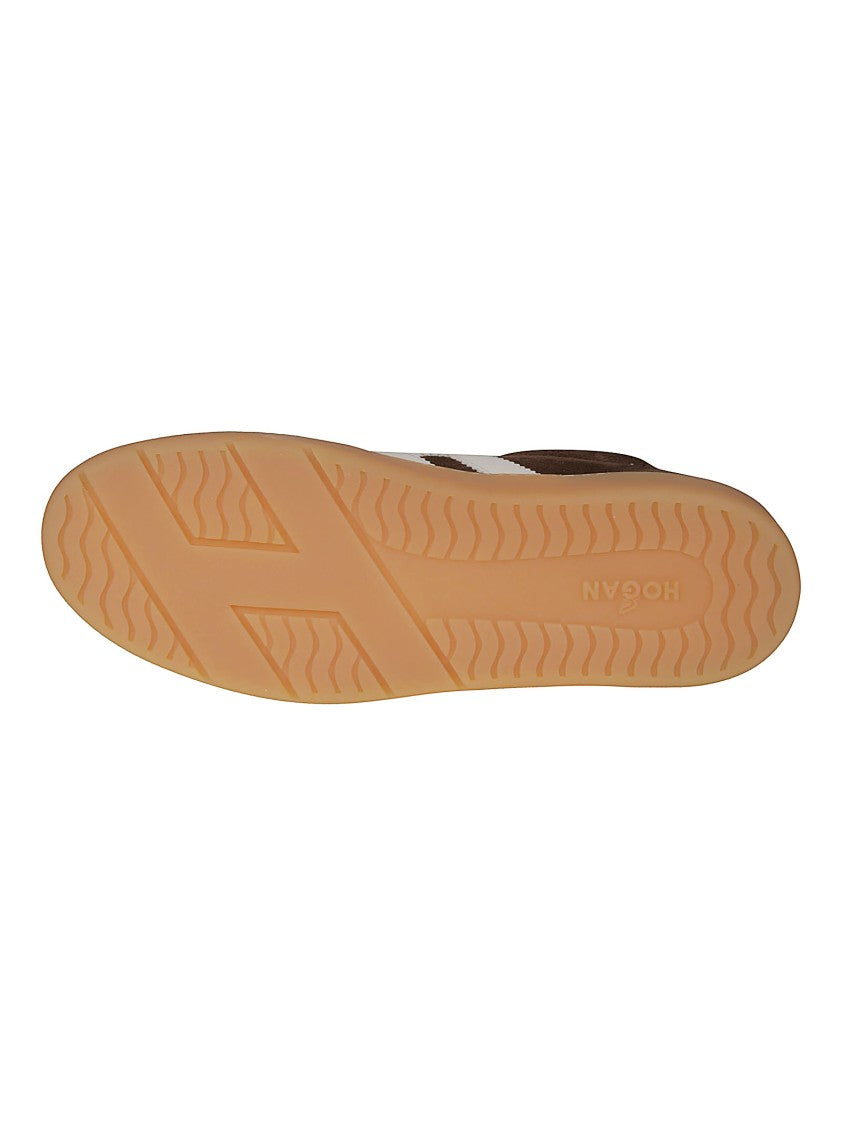 Hogan Brown Cool Suede Sneakers
