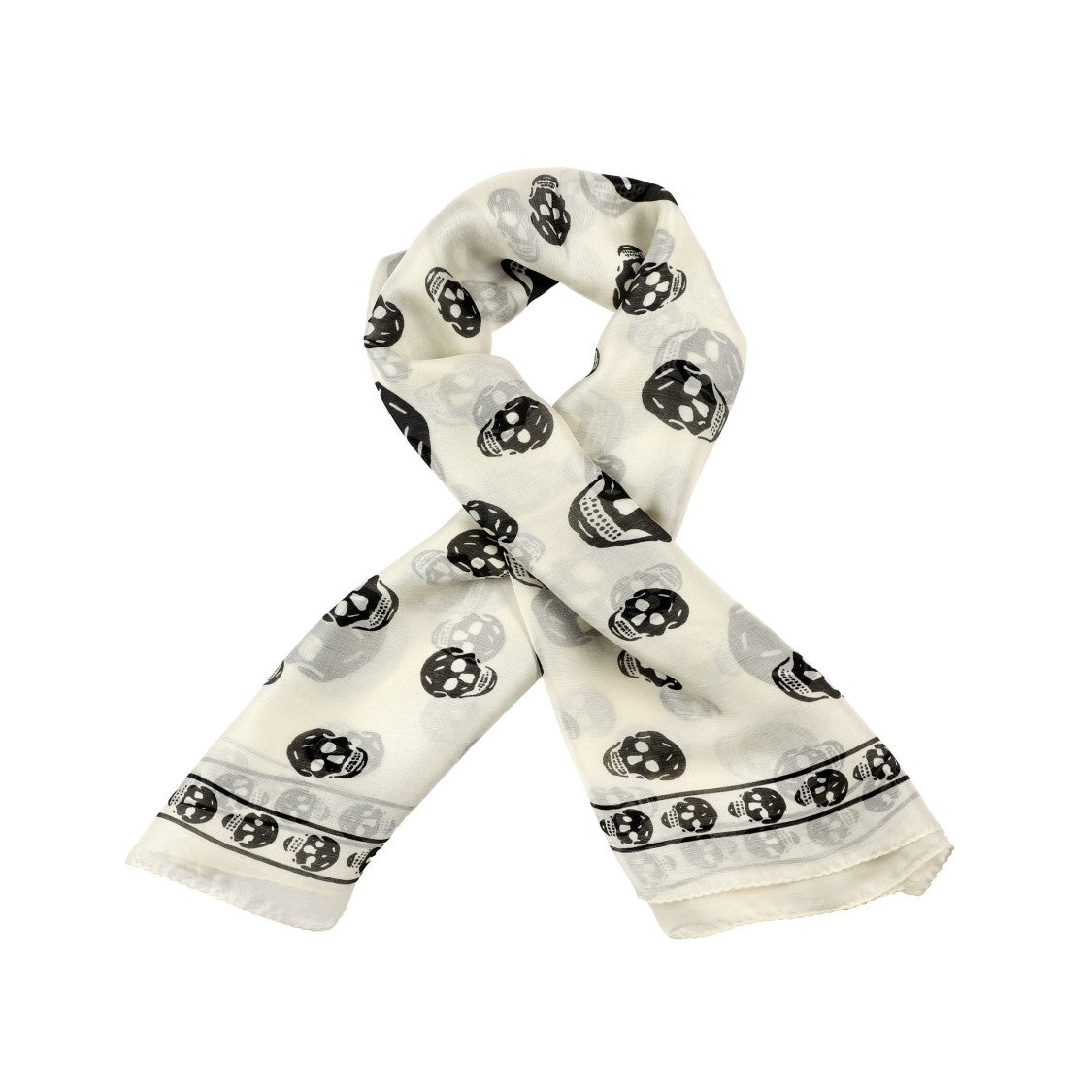 Alexander Mcqueen Skull Silk Scarf