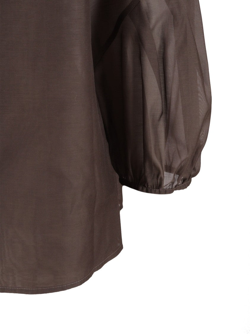 Peserico Semi Sheer Cotton Silk Blouse