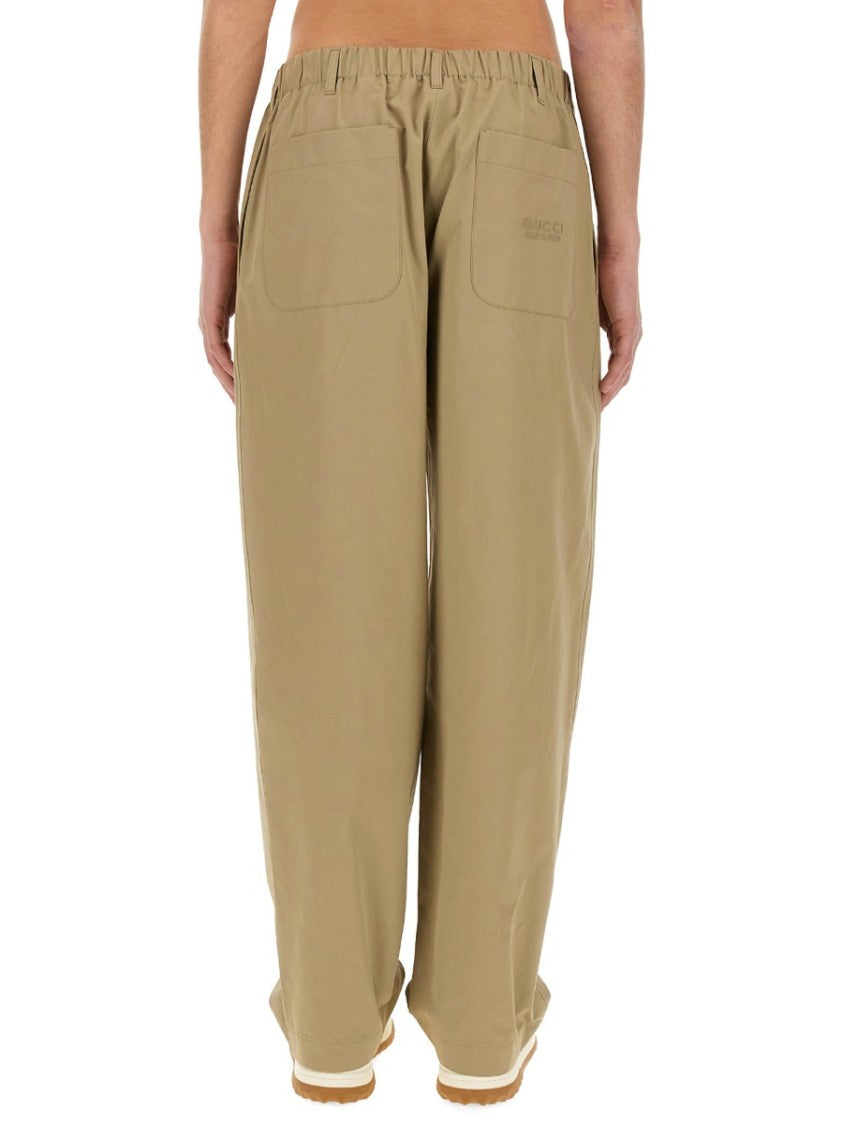 Gucci Classic Regular Fit Cotton Poplin Pants