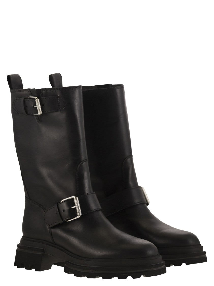 Hogan H674 - Leather Biker