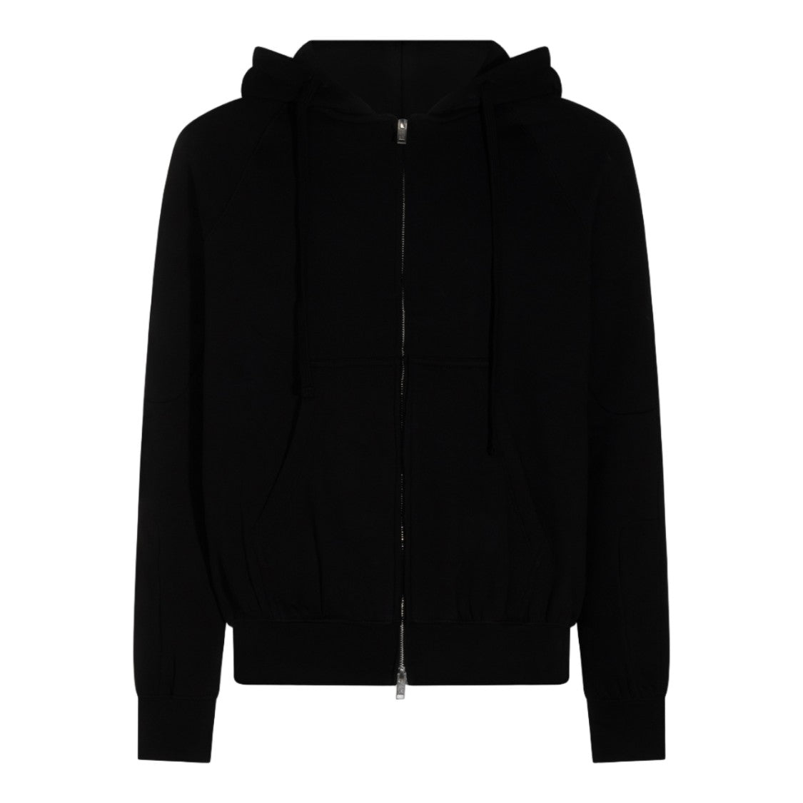 Thom Krom Minimalist Zip-Up Hoodie With Drawstring And Kangaroo Pocket