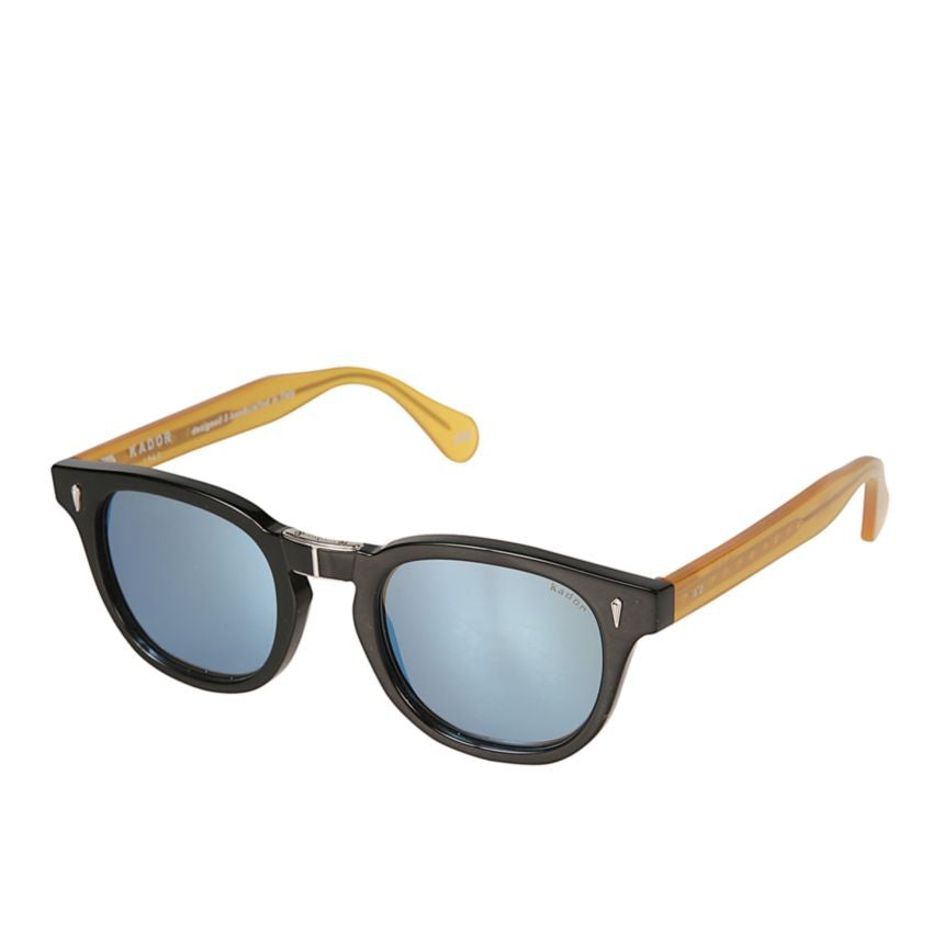 Kador Translucent Amber Woody Flag Sunglasses