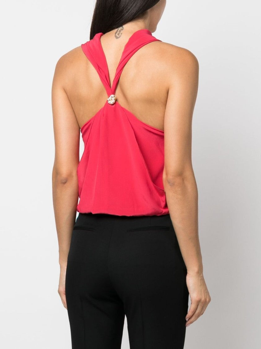 Lanvin Draped Silk Top