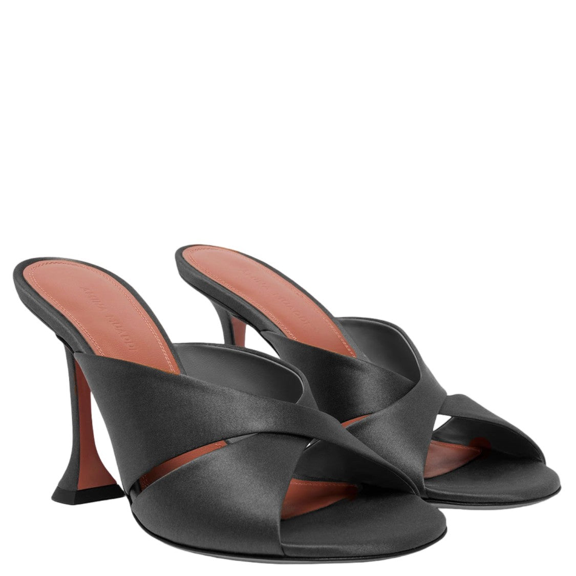 Amina Muaddi Salma Satin Sandals