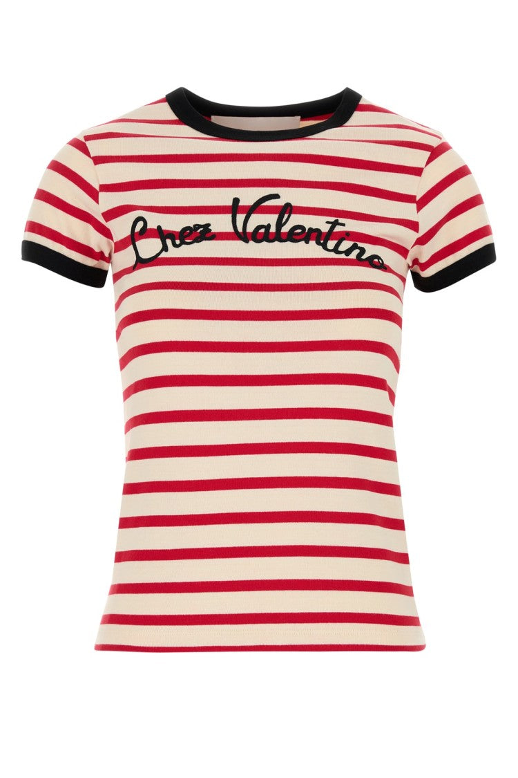 Valentino Garavani Embroidered Cotton T-Shirt