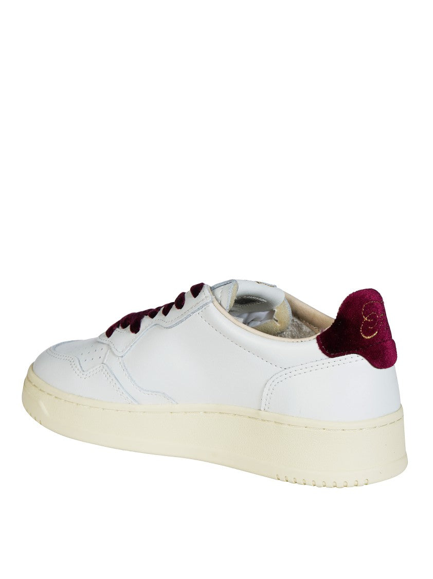 Autry White Medalist Low Leather Sneakers