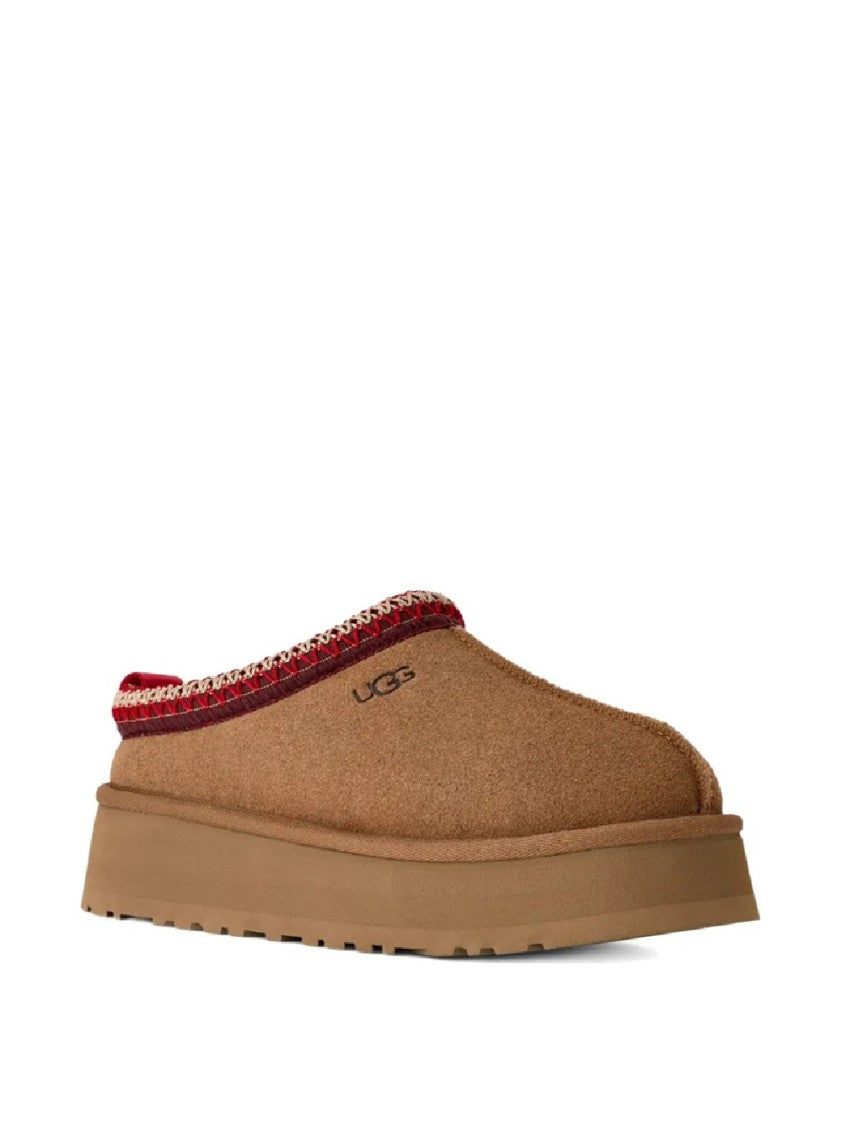 Ugg Slip-On Suede Shoes With Decorative Trim
