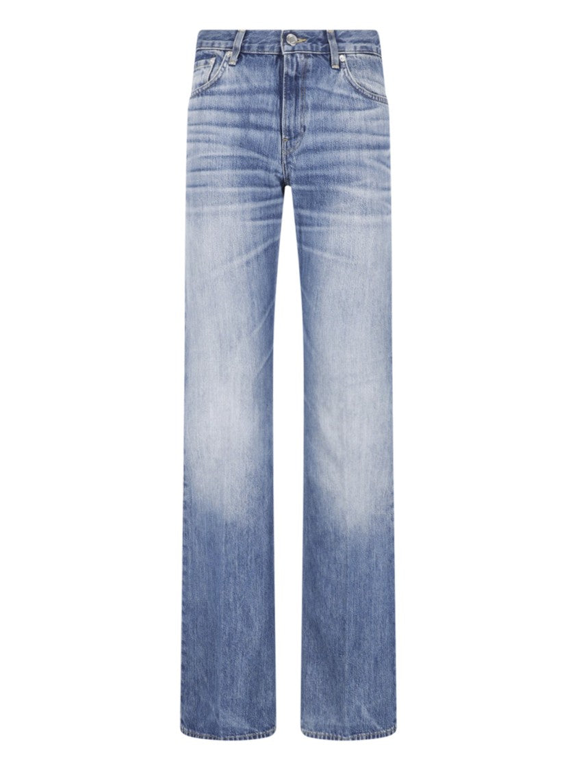 Haikure Flora Straight-Leg Jeans With Vintage Wash Detail