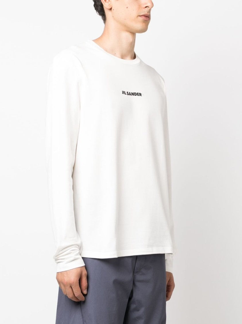 Jil Sander Optical White Cotton T-Shirt
